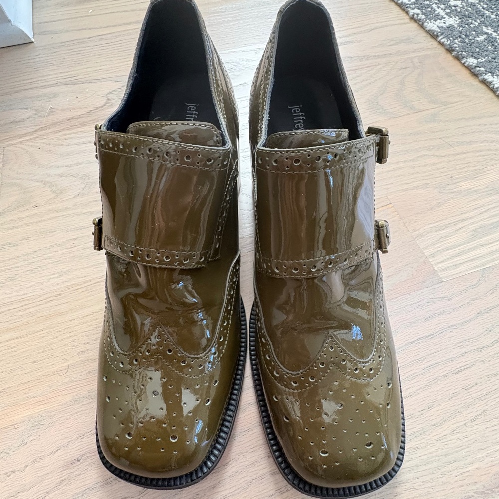 JEFFREY CAMPBELL MONK HEELED SHOOTIES- SIZE 8.5